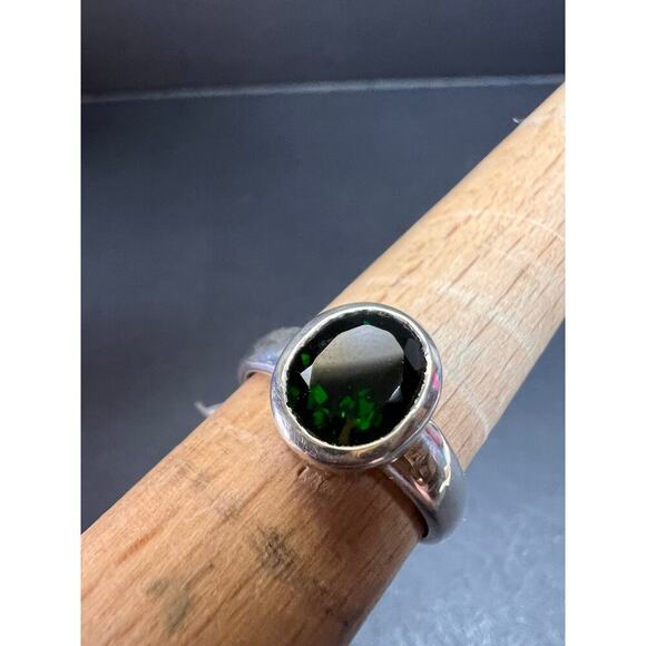 NEW Chrome tourmaline sterling silver ring size 7.5 - Picture 10 of 16